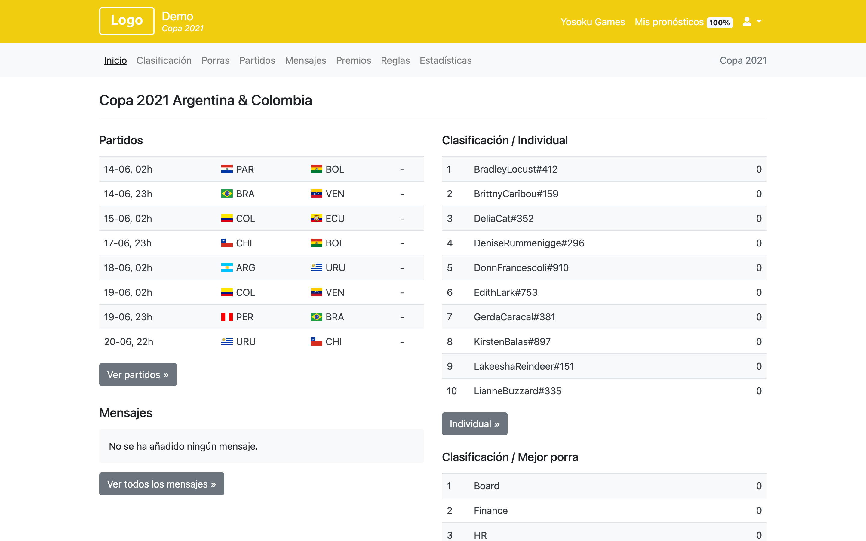 Apuesta Copa América 2021 - Copa Mundial 2022